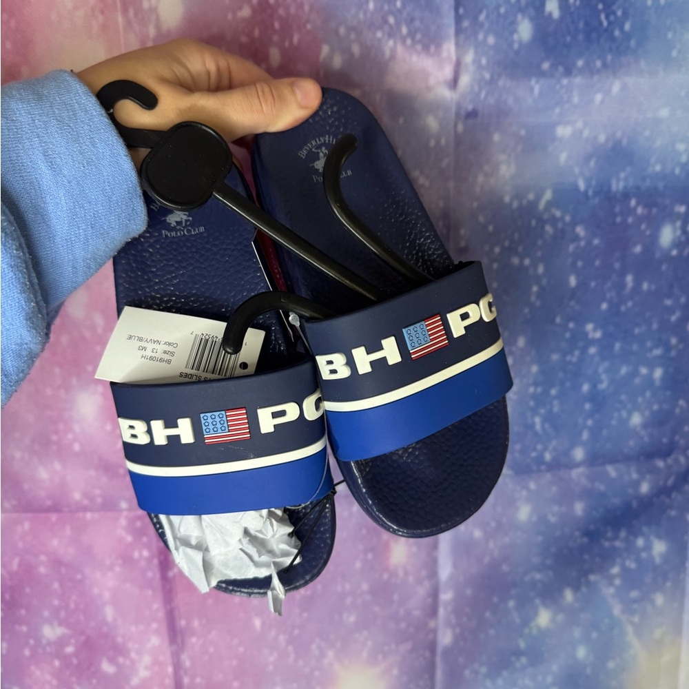 New boys Beverly Hills polo club slides